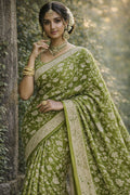 Vana Jaala - Nartha - Kalamkari Saree