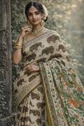 Vana Chitra - Nartha - Kalamkari Saree