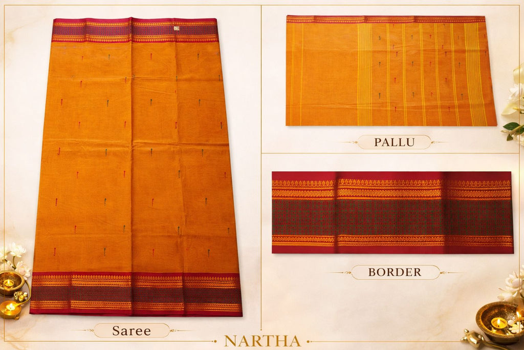 ✨  Agni Rekha - Chettiadu Cotton Saree