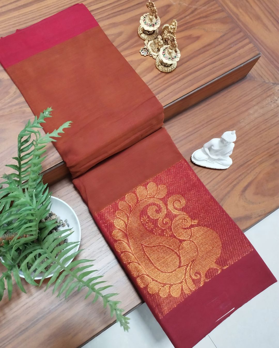 ❤️ Rakta Ambara -  NARTHA – Fiesta Collection | Negamam Cotton Saree