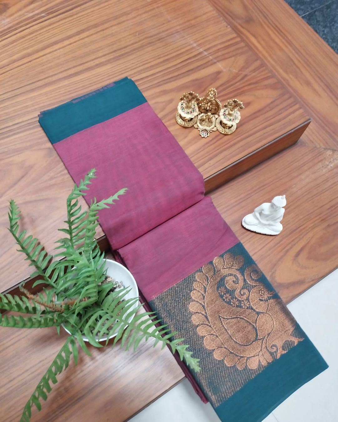 🌸 Madhura Varnika - NARTHA – Fiesta Collection | Negamam Cotton Saree