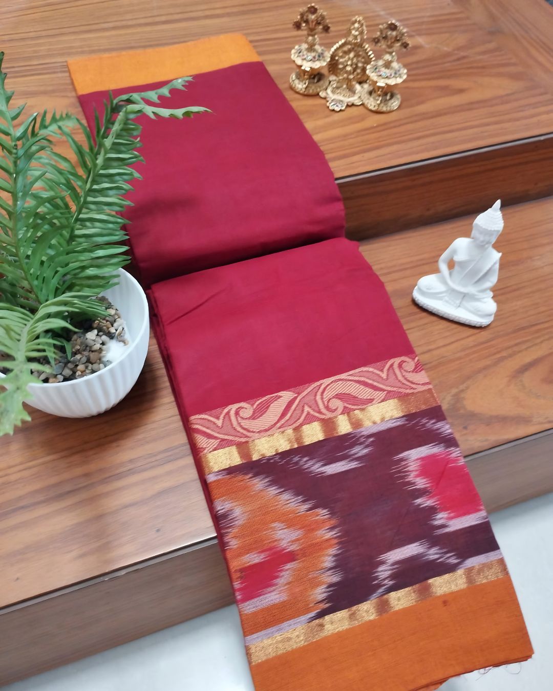 ❤️ Rakta Pallavi  - NARTHA – Fiesta Collection | Negamam Cotton Saree
