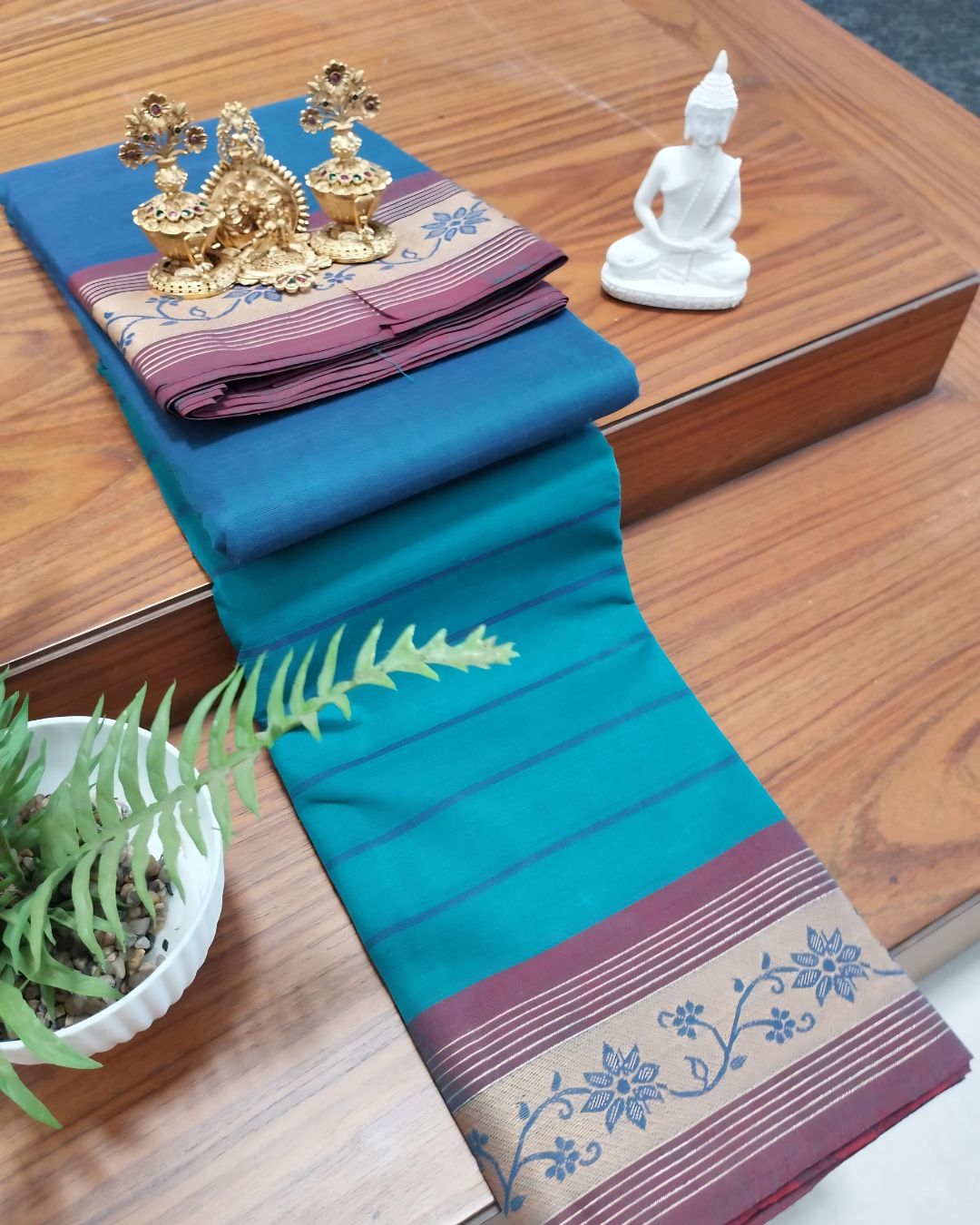 💙🌿 Neela Harini  - NARTHA – Fiesta Collection | Negamam Cotton Saree