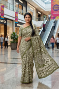 Haritha Mayura - Nartha - Kalamkari Saree