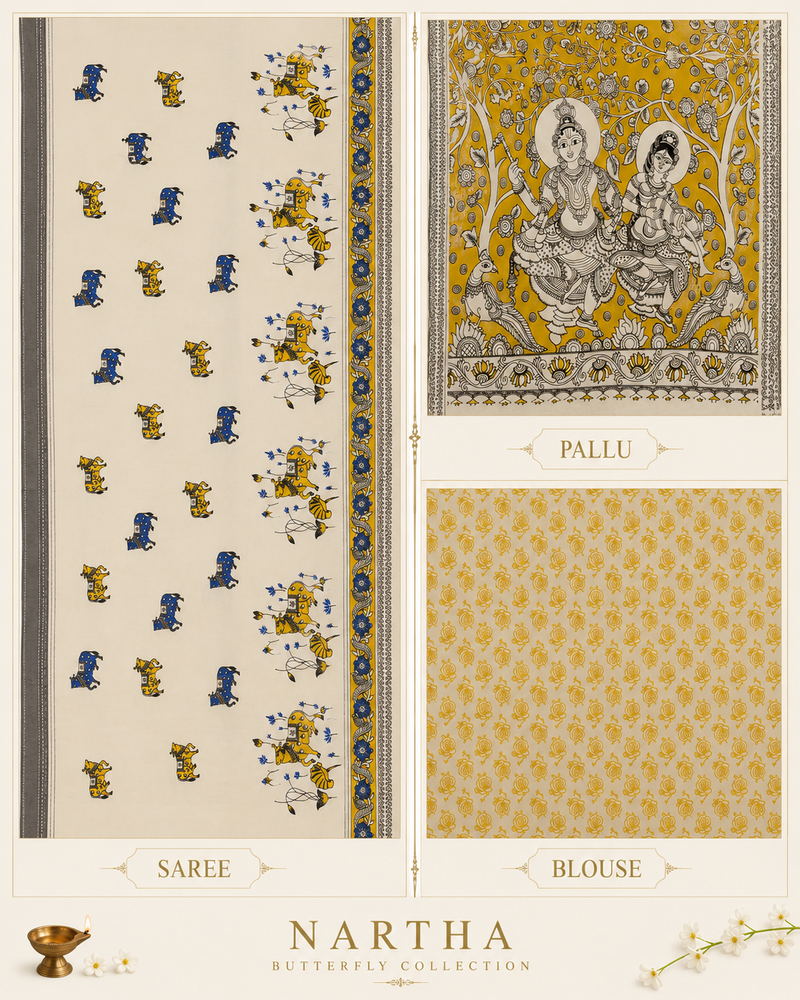 ✨ Pinjara Peetha ✨- 🌼🪔 NARTHA – Butterfly Collection