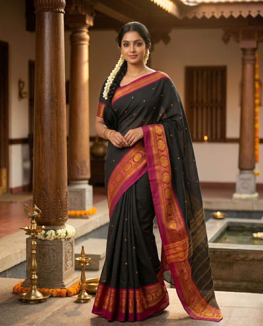 🪶 Krishna Vaibhavi  - NARTHA Fiesta – Chettinad Collection