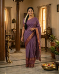 🪶 Mauve Mridula  - NARTHA Fiesta – Chettinad Collection