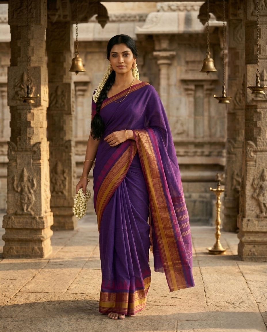 🪶Neela Sundari  NARTHA Fiesta – Chettinad Collection