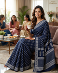✨ “Neela Kusuma” ✨ - 💙🤍 NARTHA – Feather Collection