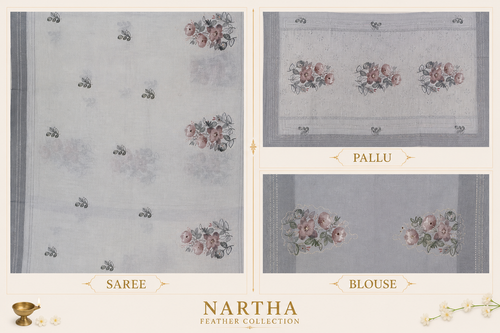✨ Chandra Pushpika ✨ - 🌫️🌸 NARTHA – Feather Collection
