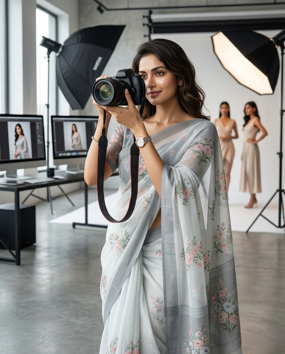 ✨ Chandra Pushpika ✨ - 🌫️🌸 NARTHA – Feather Collection