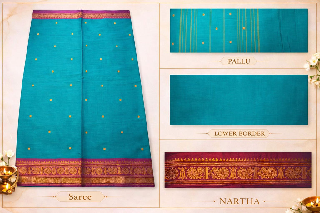 🪶Neelambari Rajita  - Nartha Fiesta – Chettinad Saree