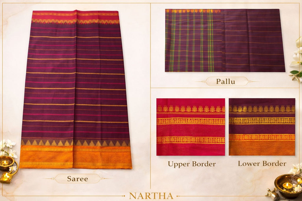 🪶 Raktima Vaibhavi  - NARTHA Fiesta – Chettinad Collection