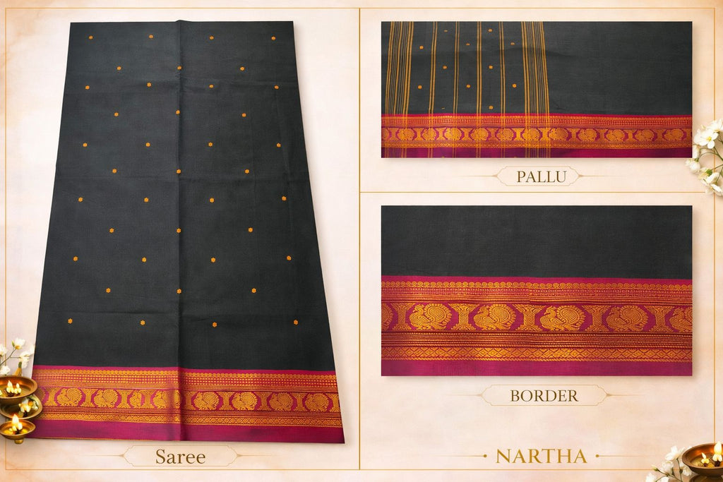 🪶 Krishna Vaibhavi  - NARTHA Fiesta – Chettinad Collection