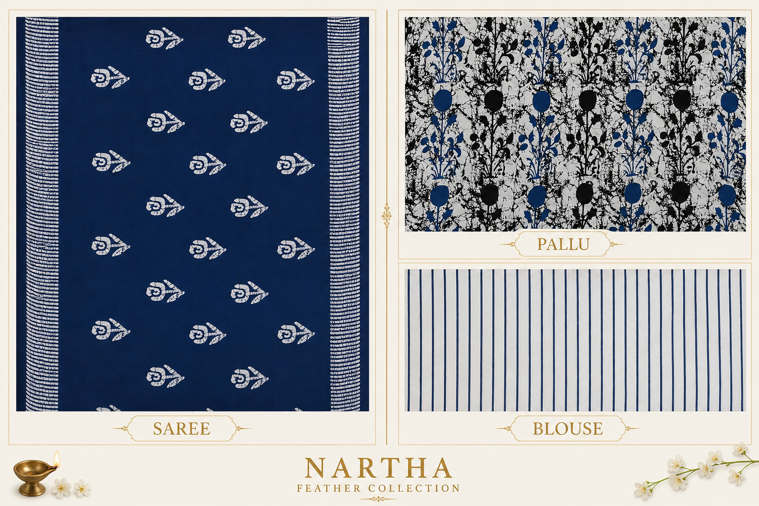 💙 Neelambari Veda  - NARTHA – Feather Collection