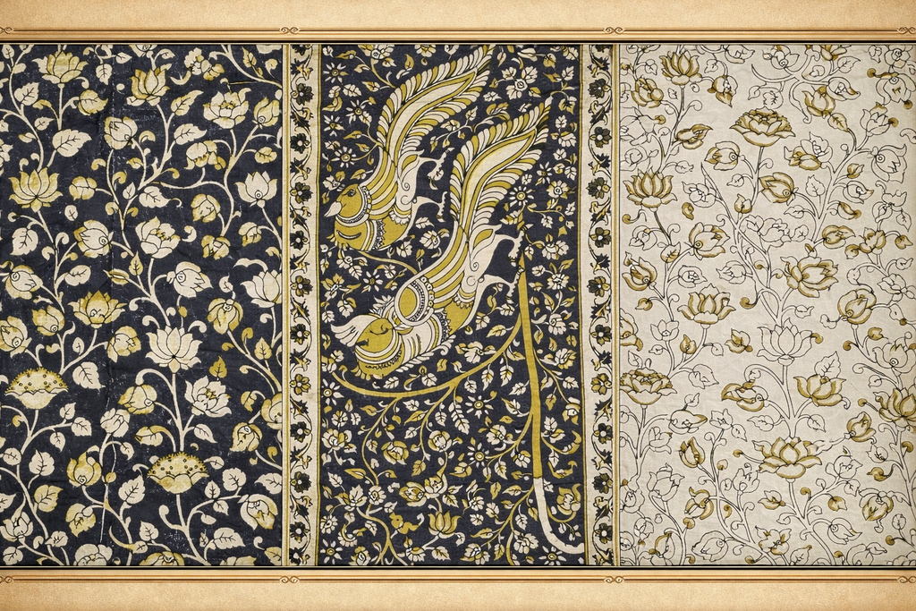 Nishi Vana - Nartha - Kalamkari saree