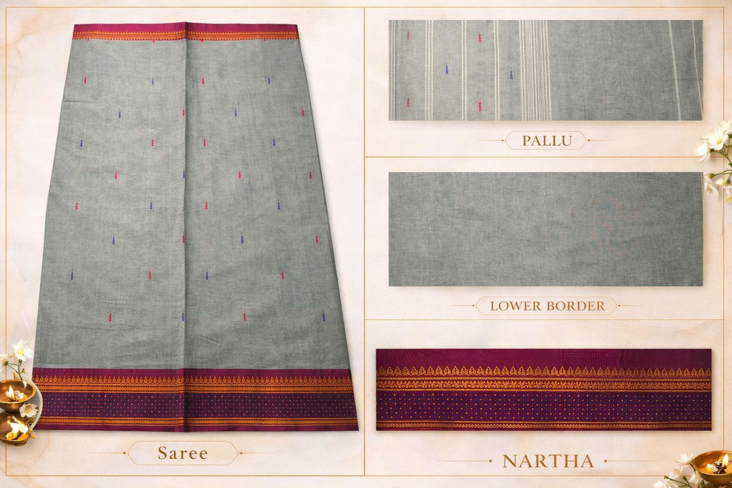 🪶 Dhumra Lathika  Nartha Fiesta – Chettinad Collection