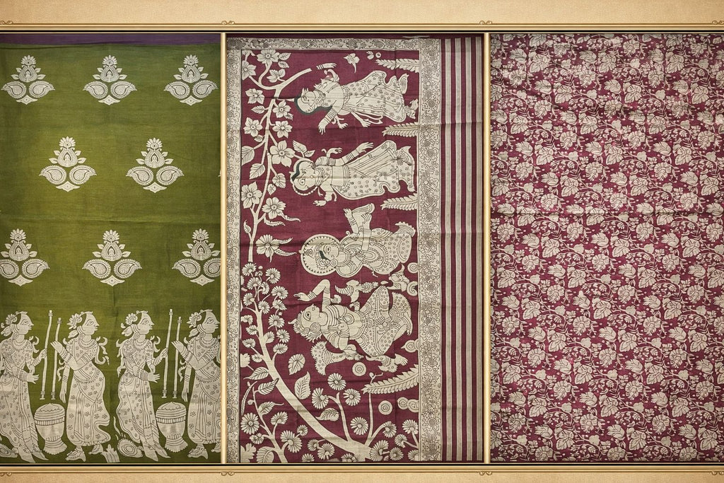 Nritya Vana - Nartha - Kalamkari Saree